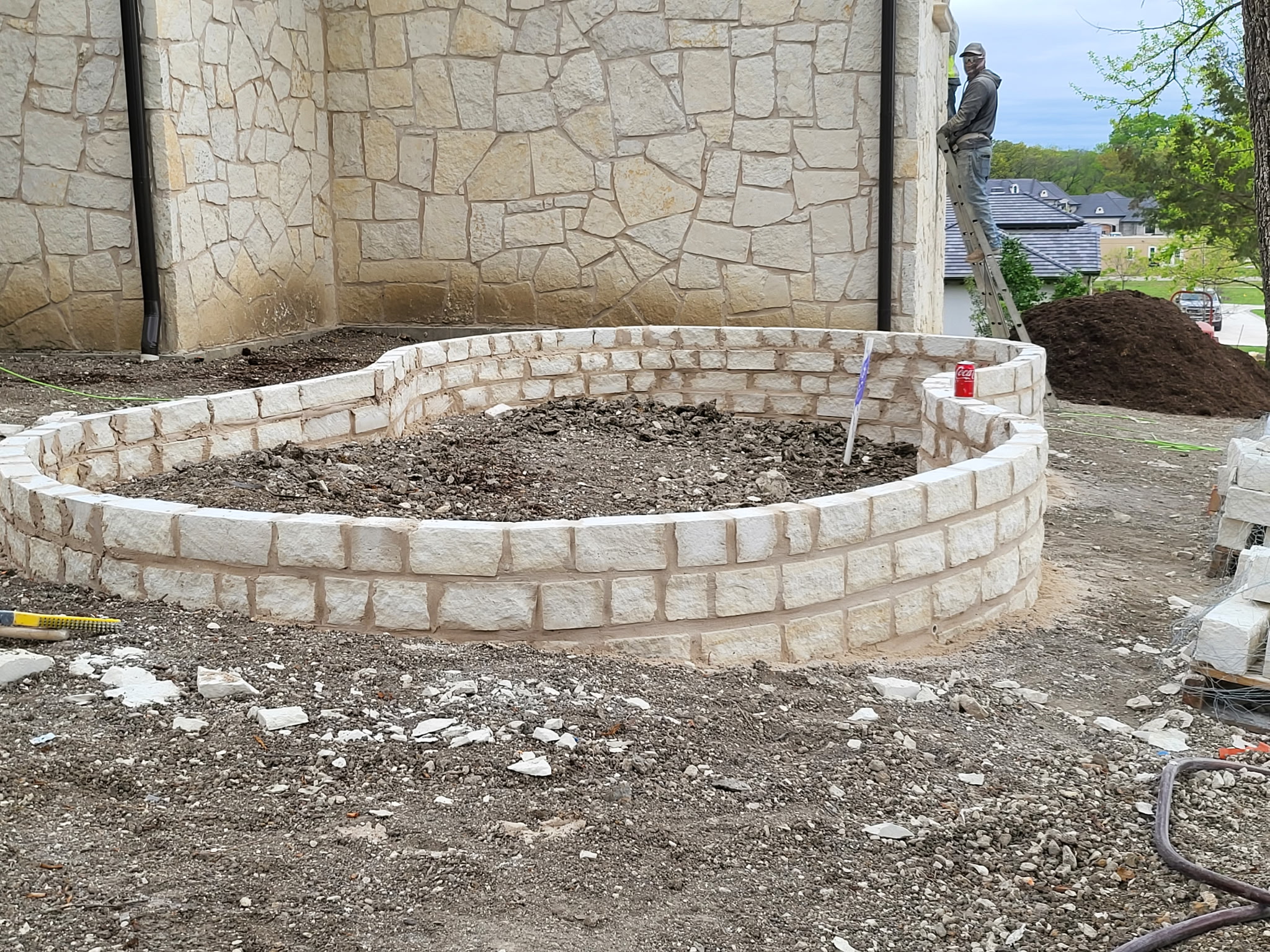 Residential flowerbed project