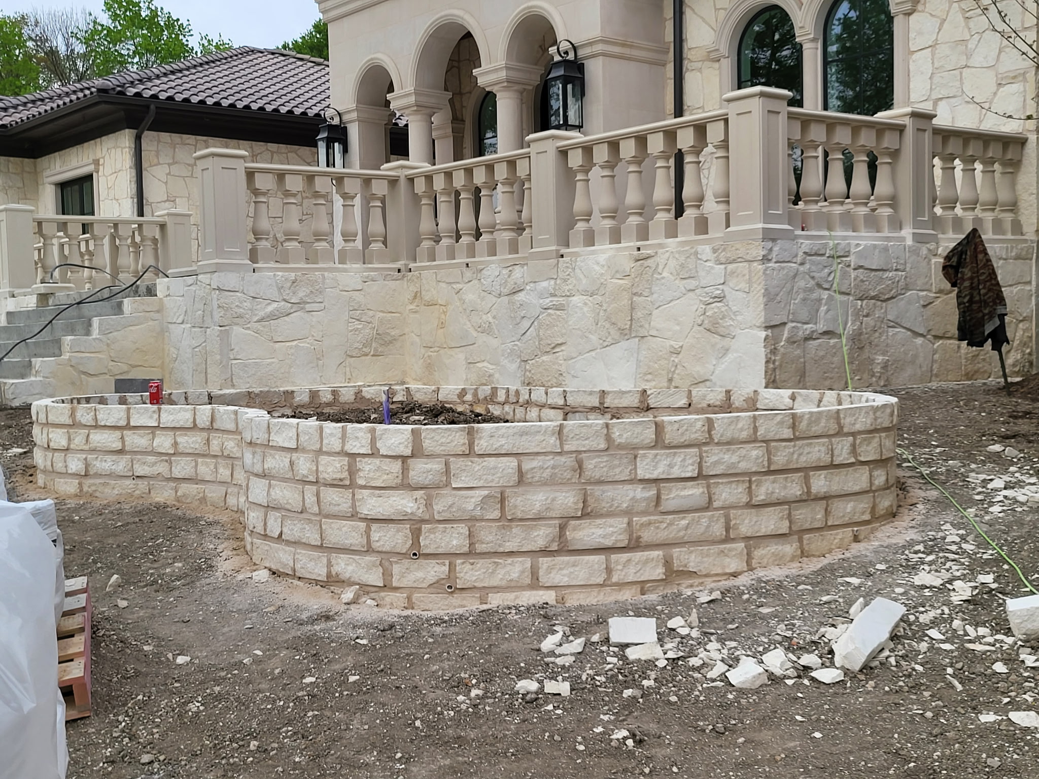 Residential flowerbed project